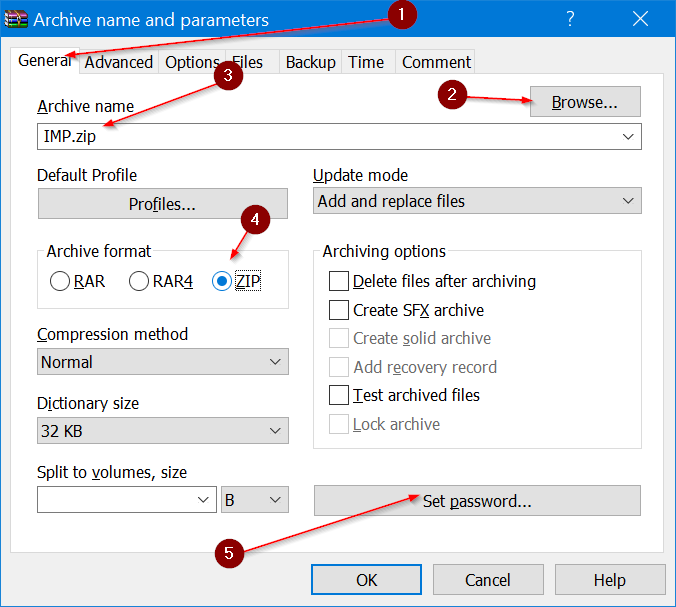 How to password protect a winzip file